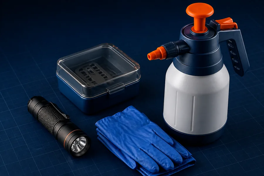 Equipo profesional para inspección y prevención de plagas